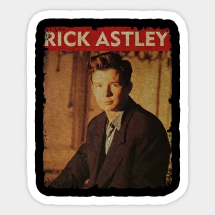 Rick Astley - NEW RETRO STYLE Sticker